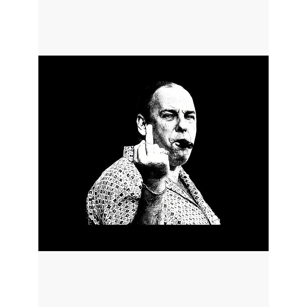Tapestry meme Tony Soprano middle finger. 75x100 чёрный