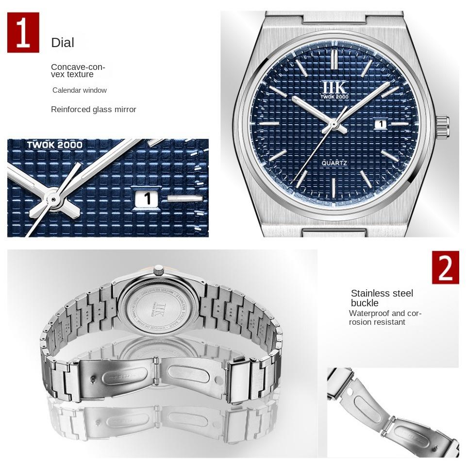 IIK Fashion Waterproof Calendar Sport Watch Men's Watch Business Quartz Men's Watch