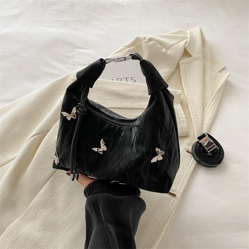 

Go to work handbag ladies new trendy fashion popular shoulder bag summer crossbody butterfly bag чёрный