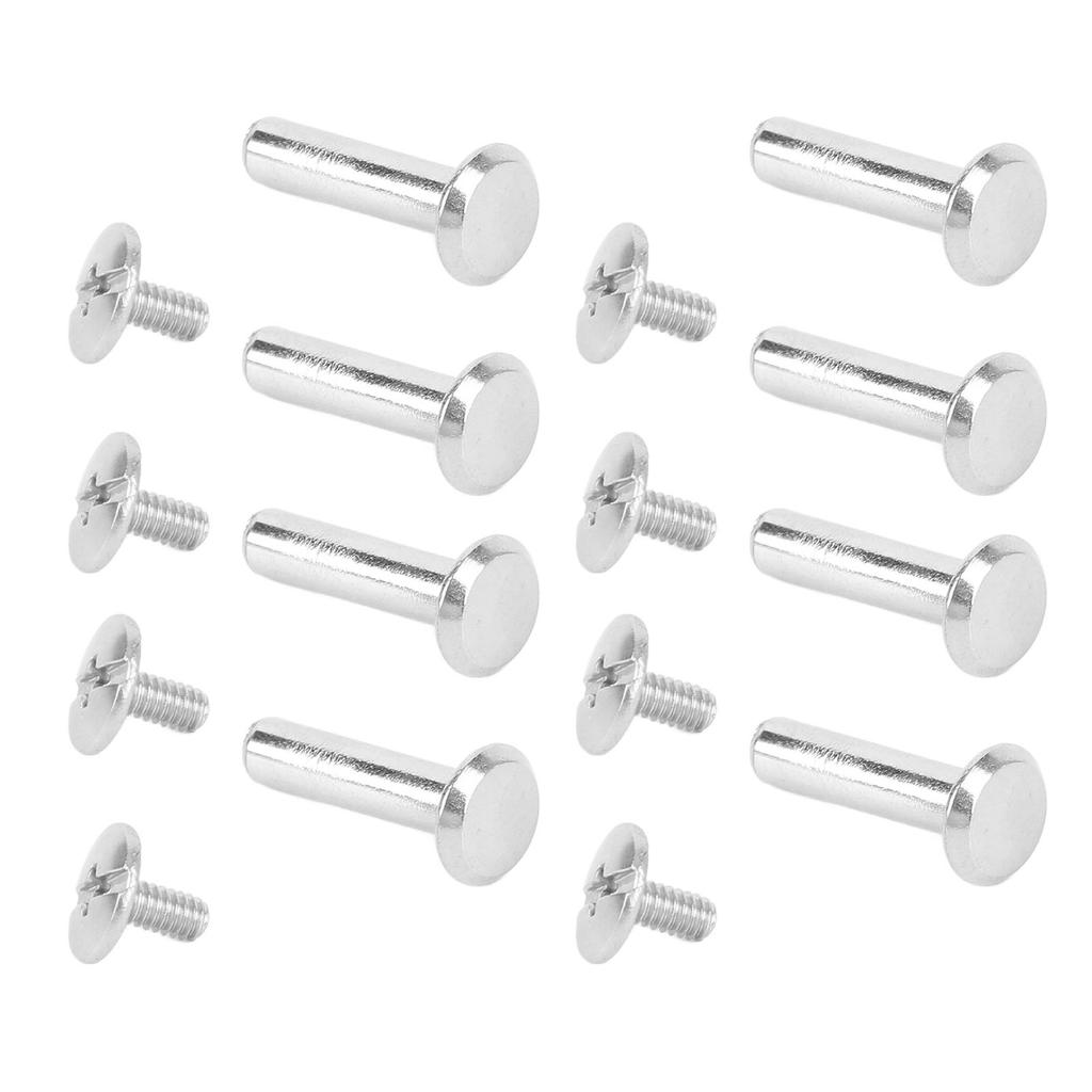 100 Pairs M2 Rivet Set Stainless Steel Flat Round Hex Socket Hd Stud Set for Construction Woodworking