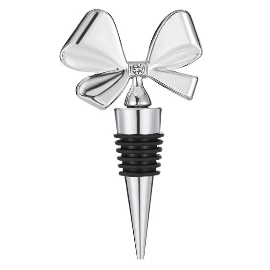 Wine Bottle Stopper Reusable Wine Cork Bow-shaped Flexible Bottle Stopper Housewarming Gift for Wine Lovers