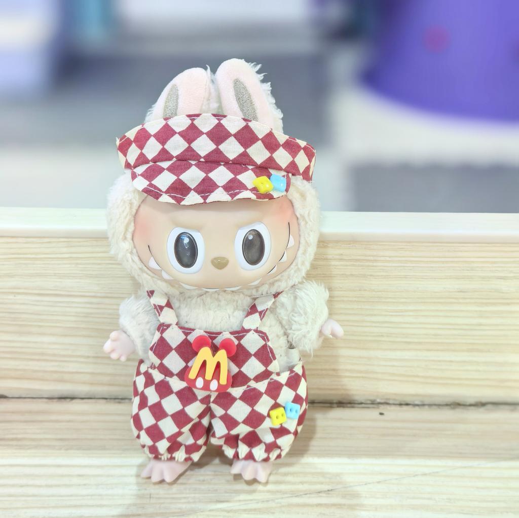 17CM Pendant Doll Baby Clothes First, Second and Third Generation Blind Box Dress Set Accessories