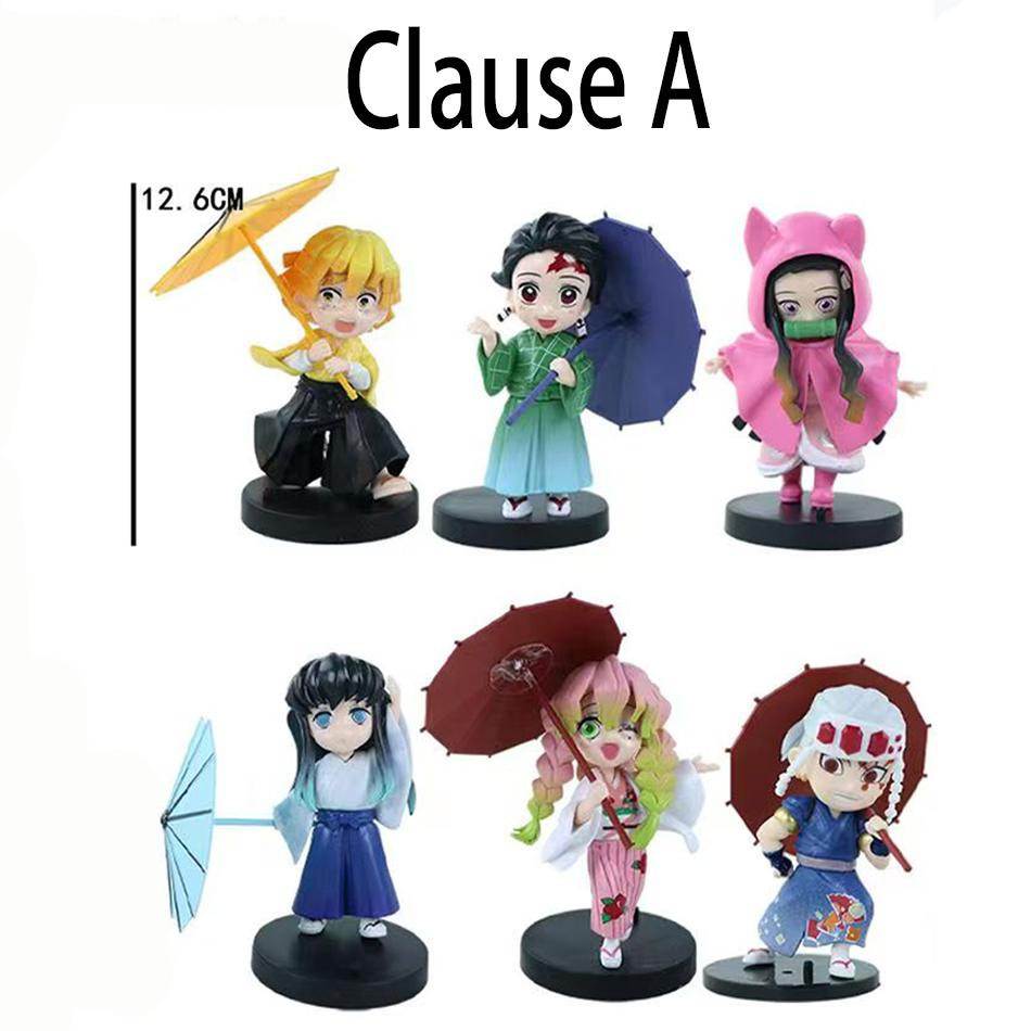 Plum Rain Series  Tanjiro Kamado Nezuko Anime Animation Figurine Creative Statue Model Ornament Surprise Present