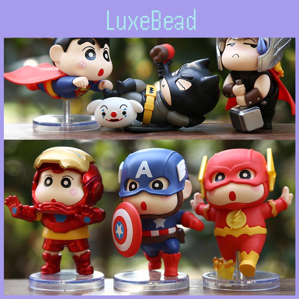 Little Hero Shin Pvc Mini Statue With Surprise Bag For Gift Kids