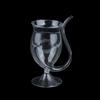 Borosilicate Glass Cocktail Cups With Built In Straw Transparent Design Perfect For Home Bar Parties Beverage Serving