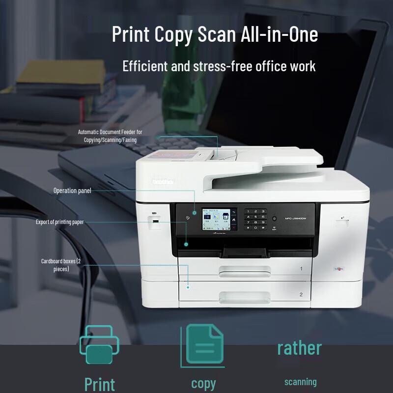 Brother MFC-J3940DW A3 Color Inkjet All-in-One Printer CN Plug (adapter Included)