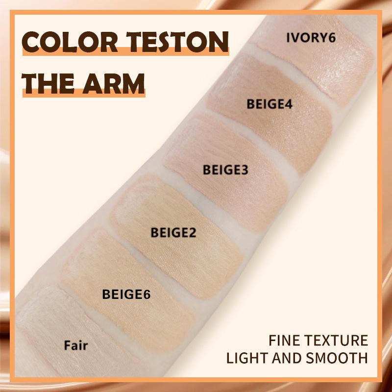 Bsimone Face Liquid Foundation Base Full Coverage Oil-Control Long Wear Smooth Lightweight Natural Cover Waterproof Matte