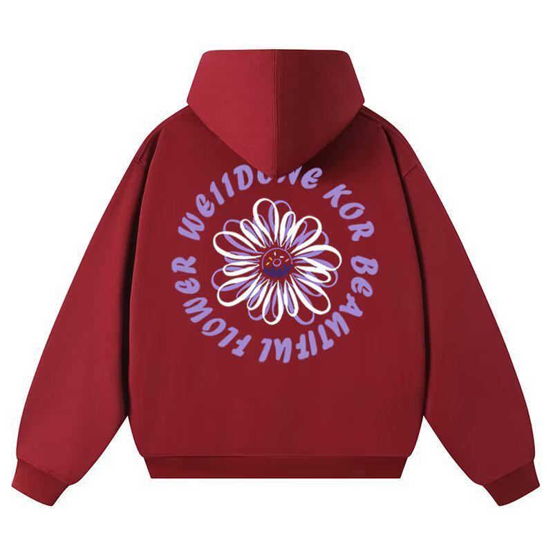 2025 Trendy American Letter Heavyweight Loose Hoodie - Unisex Spring/Autumn