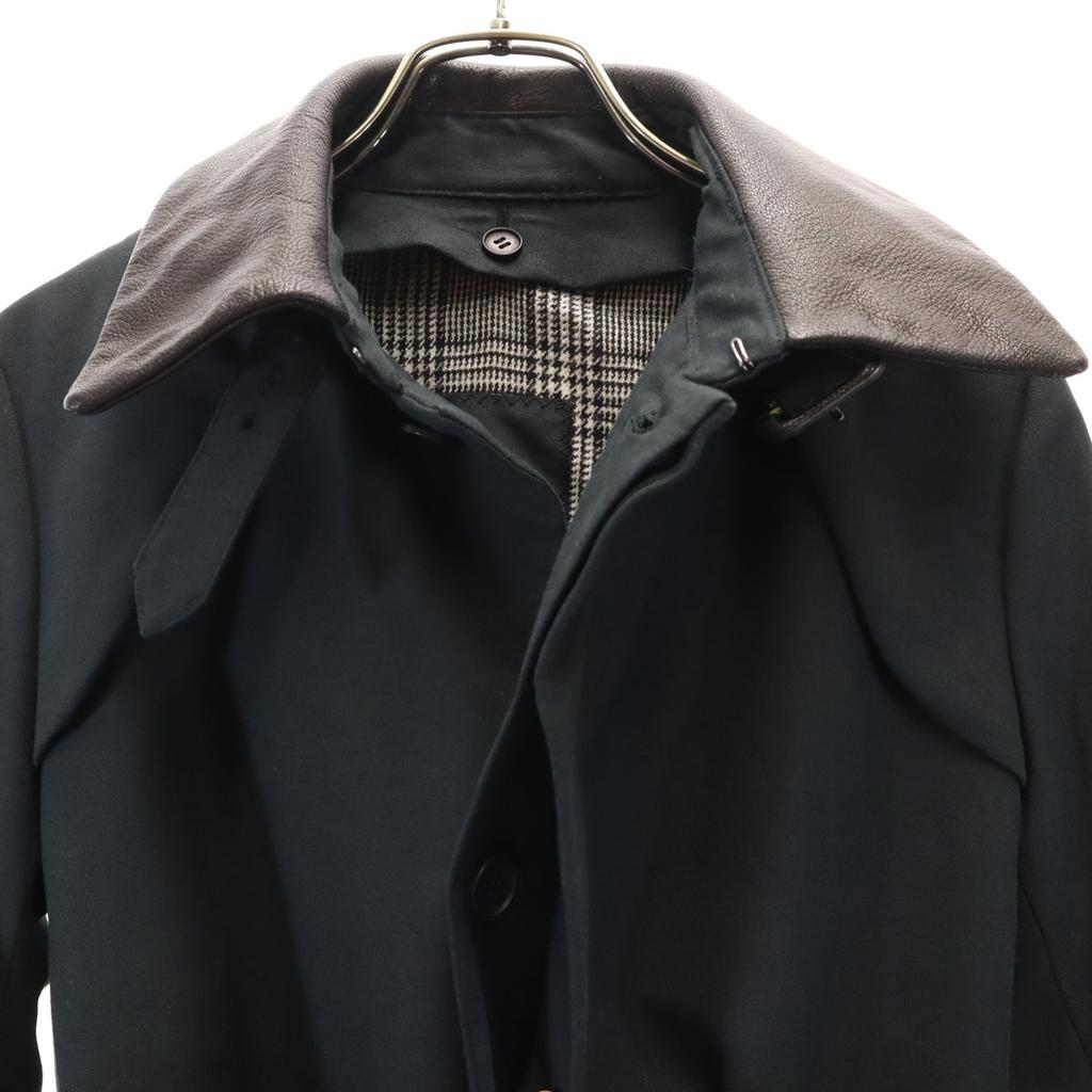 Drawer Made In Japan Stainless Collar Coat 36 Black With Liner Vest Women Used