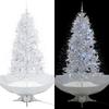 Snowy Christmas Tree with Umbrella Base 190 Cm
