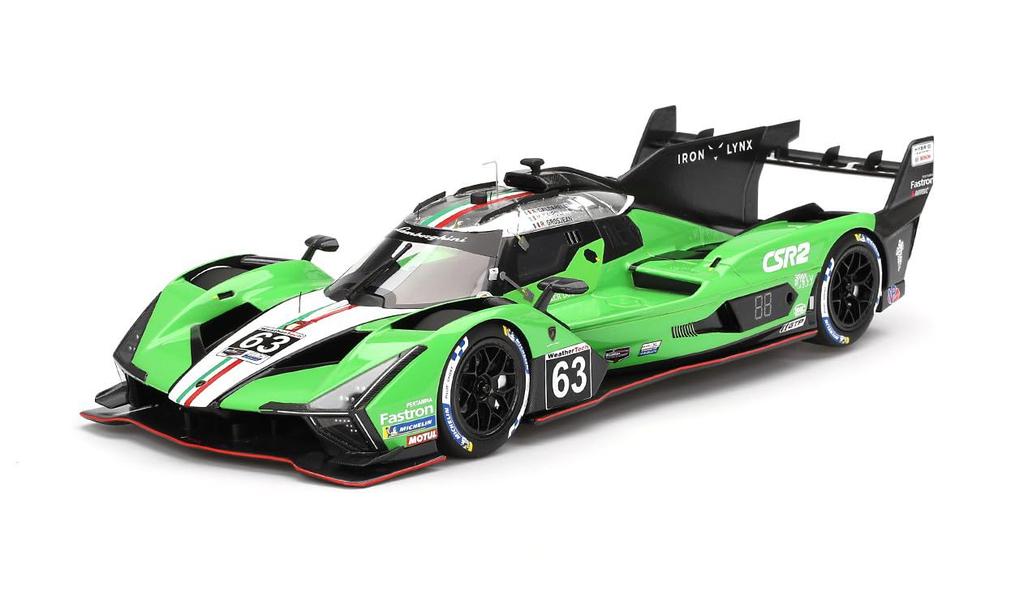 TOP SPEED Scale Lamborghini SC63 IMSA Sebring 12 Hours 2024 Iron Lynx Finished Model TS0584 1/18 #63