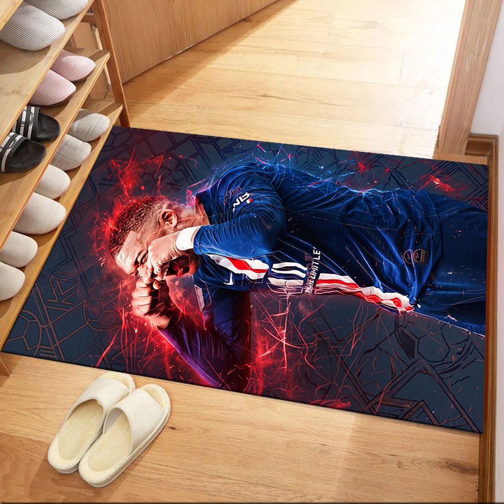 Mbappe 103 Area Rug Perfect for Living Rooms Game Room Entryway Study room Antislip Carpet Decorate Offices