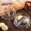 Kitchen Gadget Garlic Press Mincer Tool, Manual Squeeze Crusher for Ginger Cooking Accessory Spices, Plastic And Food Prep