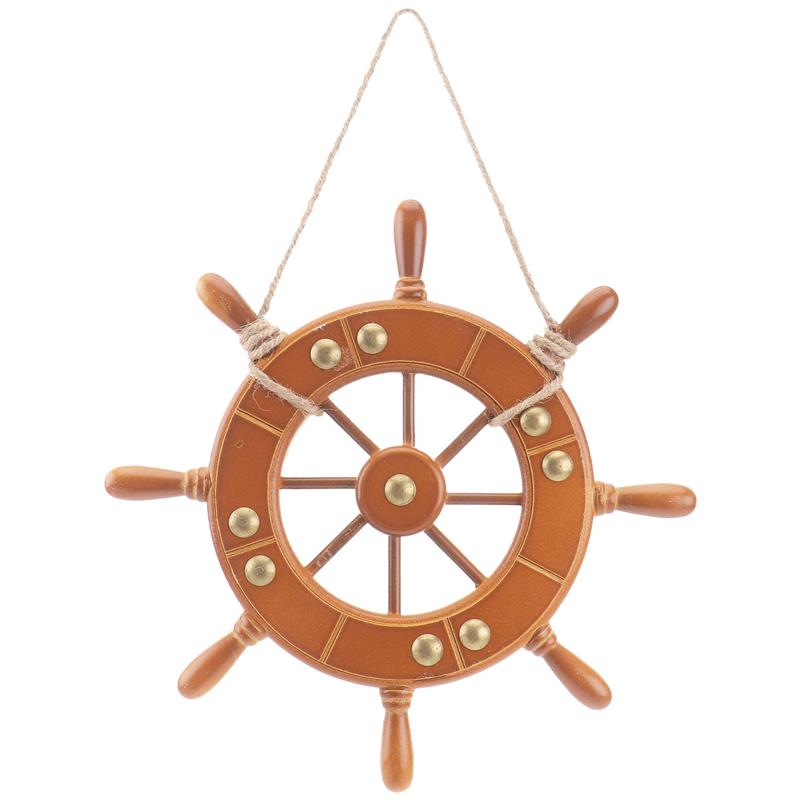 Wheel Ship Nautical Wooden Steering Wall Wood Hanging Boat Marine Vintage Boat Wheel Mirror Boat Wheel Mirrorative