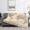 World Flag Blanket Warm Flannel Throw Blanket Flags of All Countries of The World Blankets for Bed Couch Sofa Home Decor Gifts