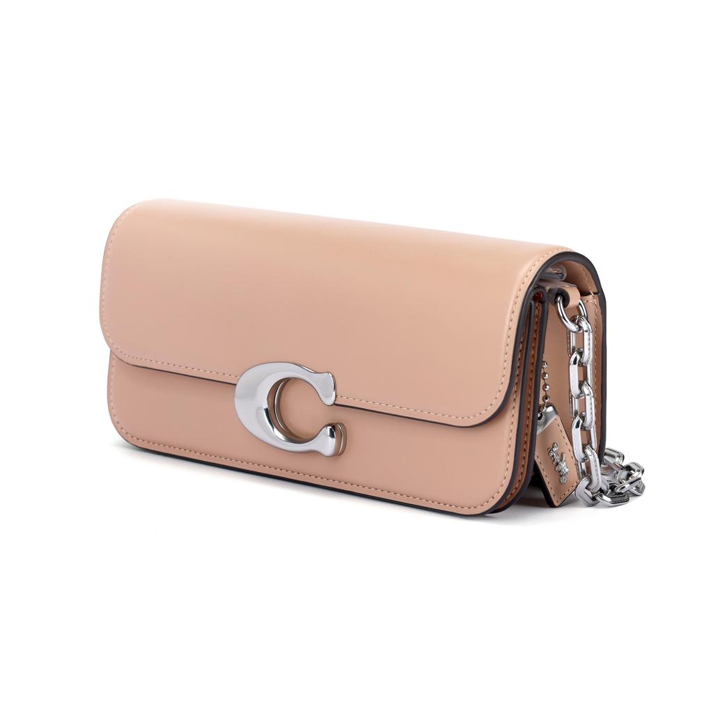 Coach Idol 23 Minimalist Magnetic Buckle Closure Chain Leather Handheld Crossbody Shoulder Bag Medium Women Bags Nude CP120-LHWFT