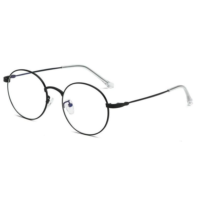 -0.5 -1.0 -1.5 -2.0...-6.0 Radiation Protection Round Eyewear Women Metal Spectacles Men Optical Glasses