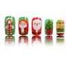 Elegant Christmas Nails with Santa Claus and Gift Box False Nails Full Cover Winter Acrylic Nail for Fashion Enthusiasts
