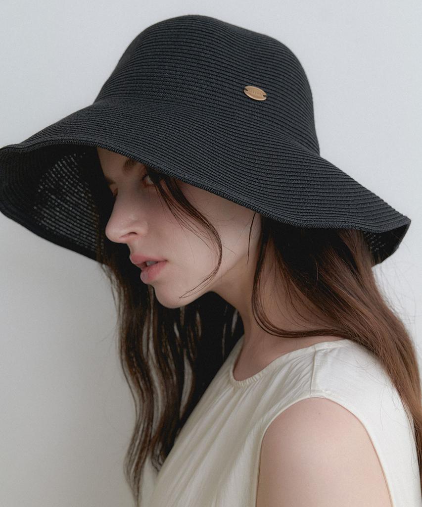 Hallen Wide Pendant Bucket Hat (C079_Black)