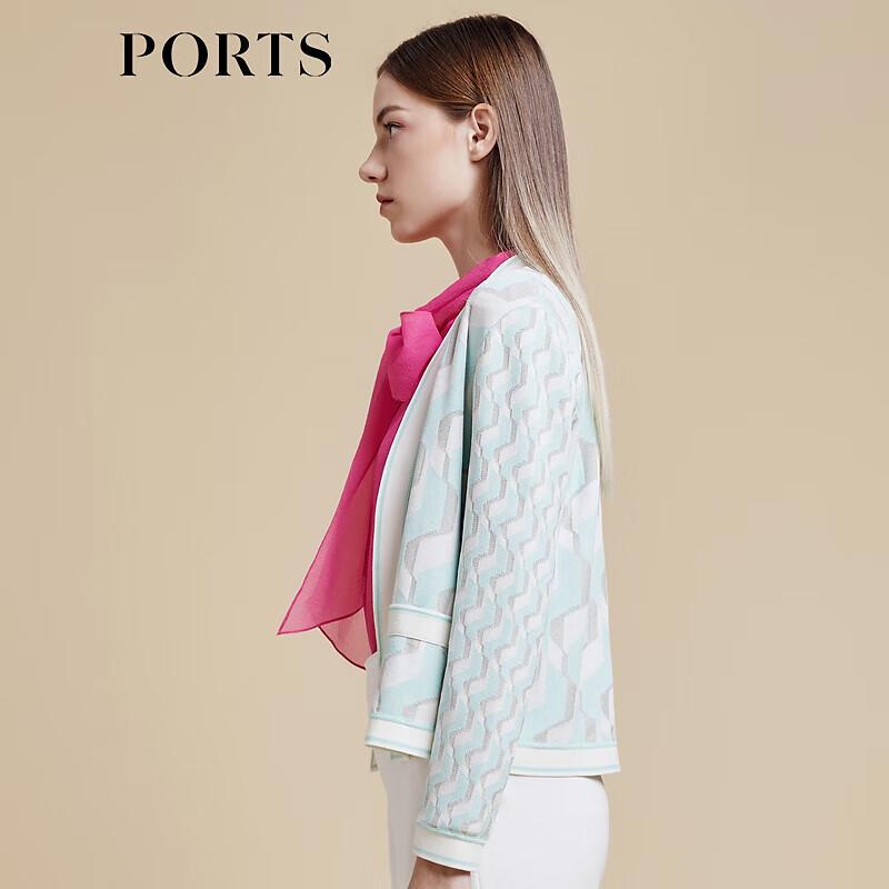 PORTS Women's Printed Knit Cardigan