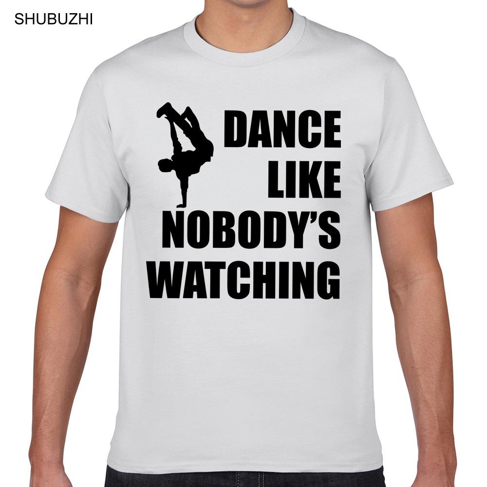 Tops T Shirt Men dance like nobodys watching Basic Black Geek Short Male Tshirt male brand teeshirt men summer cotton t shirt