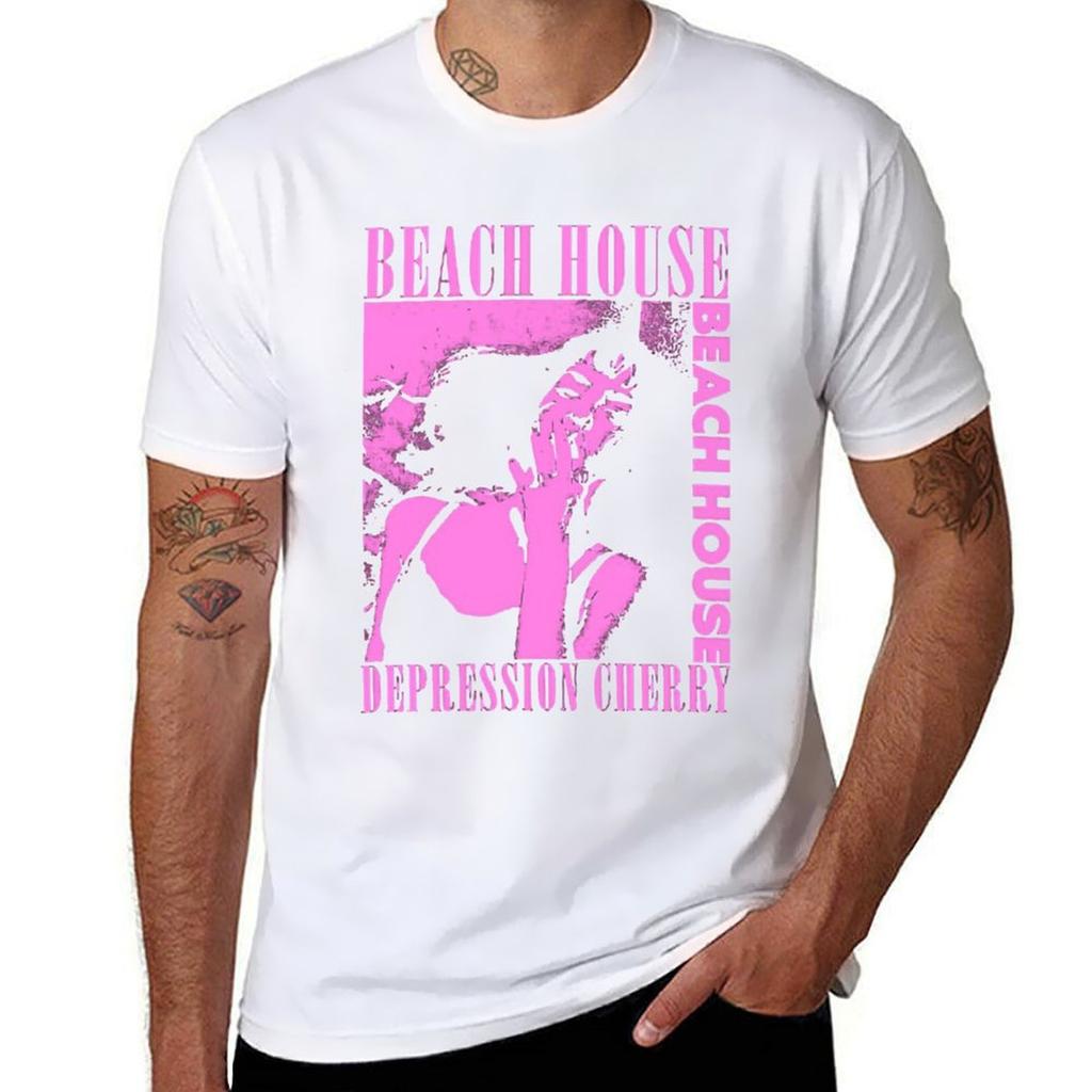 Beach House Depression Cherry Classic T-Shirt T Shirt Man Luxury T Shirts for Man Pack Cotton T Shirt Man Designer T-Shirt
