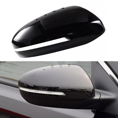 Glänzende Schwarze Rückspiegelabdeckung Seitenspiegelkappe für Kia Optima K5 2011 2012 2013 2014 2015