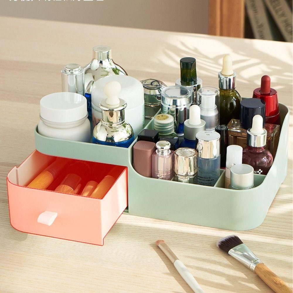 

with Drawer Makeup Drawer Container Makeup Organizer Desktop Storage Case Dormitory