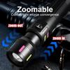 8000LM Zoomable Flashlight,Type-C Rechargeable,3 Modes, Adjustable Focus,Portable Torch for Camping Cycling Emergency,rechargeable