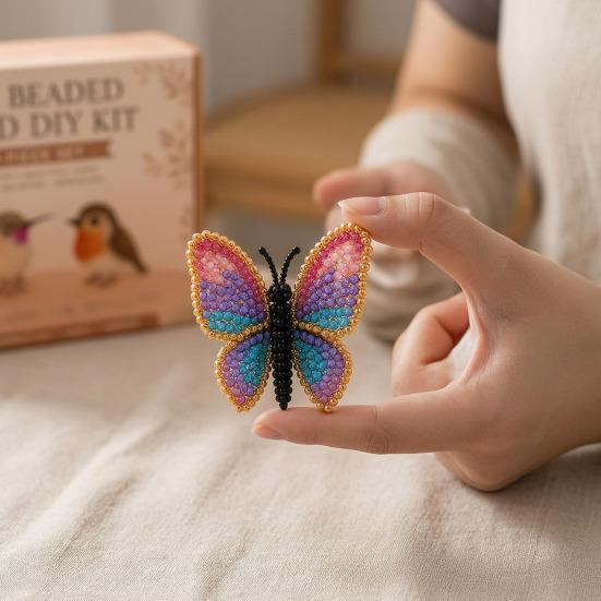 Kit Mic de Animale 3D cu Mărgele DIY, Kit de Mărgele Animale DIY cu Instrucțiuni, Set Creativ de Artizanat cu Mărgele Animale Drăguțe Handmade pentru Adulți Începători Adolescenți, Creativ