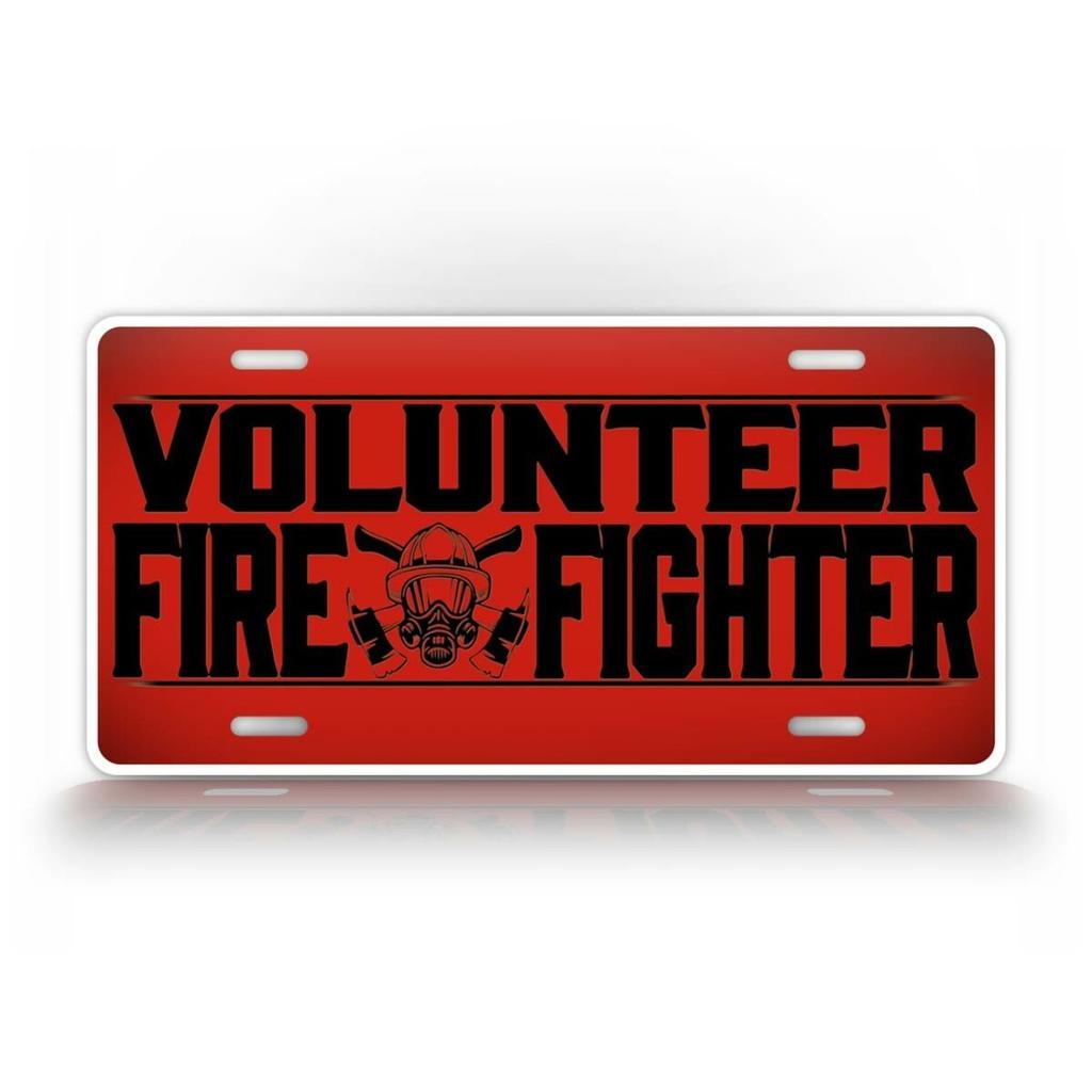 Personalized Firefighter Metal Tin Sign Car Decor Classic Design