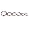 100Pcs Stainless Steel Double Loop Split Ring Open Carp Tool Fishing Accessories