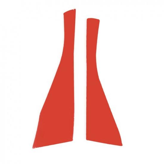 Red Carbon Fiber Dashboard Navigation Side Sticker For BMW 5 Series G60 I5 2024+