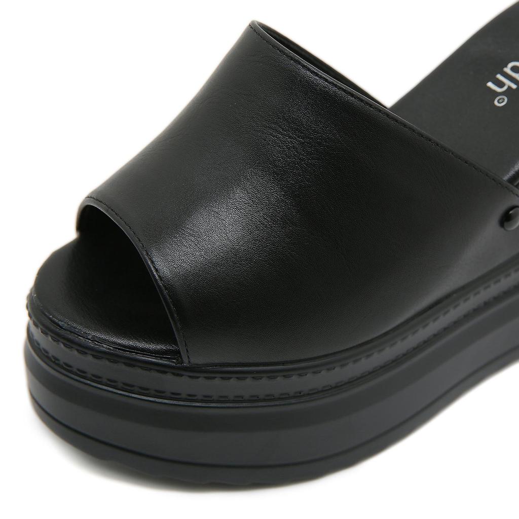 Gdgydh Womens Wedge Heeled Sandals Stylish Open Toe Platform Shoes Effortless Slip-On Comfort Summer Footwear Outdoor Slippers