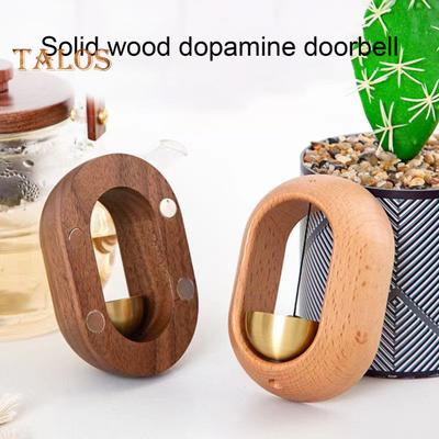 Campanello per negozianti in legno e ottone, suono forte, campanello da appendere alla porta d'ingresso, campanello a vento, apertura magnetica della porta, decorazione per l'ingresso del negozio, ufficio domestico