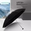 Paradise Umbrella Black Coating Sun Umbrella Sun Protection Umbrella Folding Umbrella Lightweight Portable Dual-Use Umbrella for Men and Women