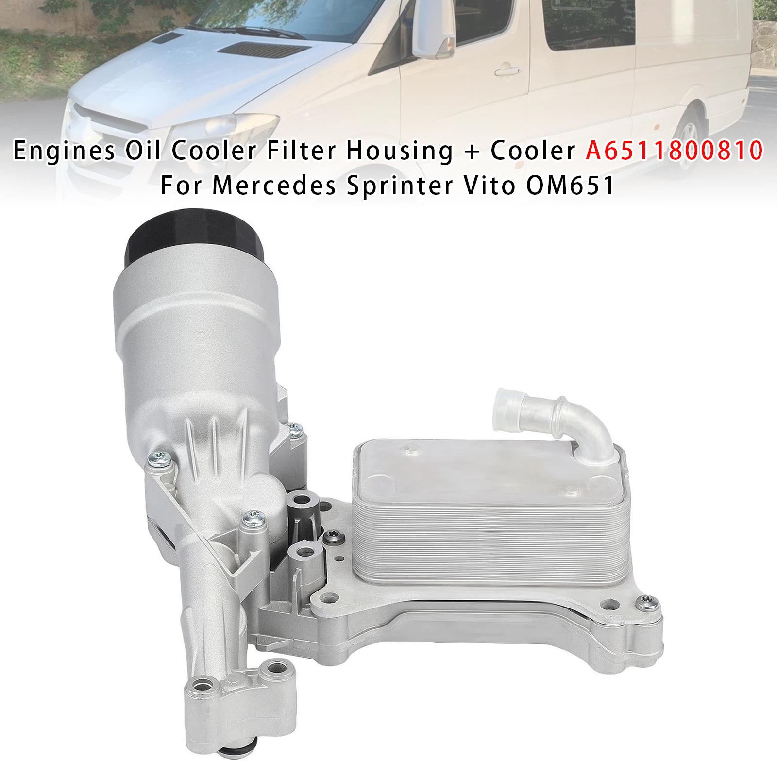 

Engines Oil Cooler Filter Housing + Cooler For Mercedes Sprinter Vito OM651