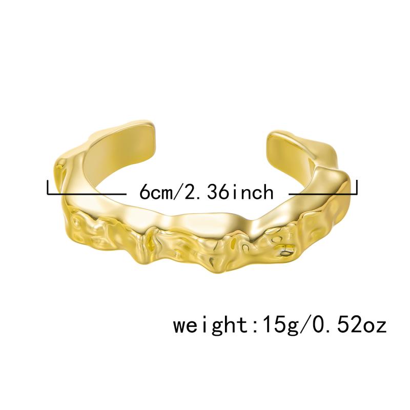 Big Cuff Bangles Bracelets Women Vintage Statement Plastic Geometric Open Bangle Hip Hop Punk Gold Silver Color Jewelry