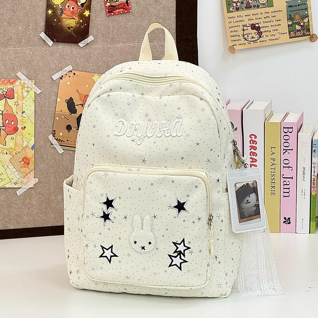 New Cute INS Cartoon Star, Girls' Backpack for Middle and High School Students, Korean Style Niche Student Commuter Backpack