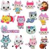 Little Girl Embroidery Cloth Sticker Pet Kitten Patch Sticker Clothes Decoration Cartoon Kitten Computer Embroidery Chapter Sticker
