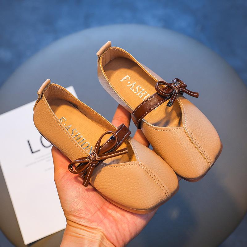 Autumn 2025 Soft Sole Slip-on Loafers for Baby Girls - Casual Princess Flat Shoes