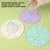 Double Sided Heat Resistant Table Mat Snowflake Shape Christmas Decorative Placemat Non-slip Kitchen Dining Pad for Food Safety