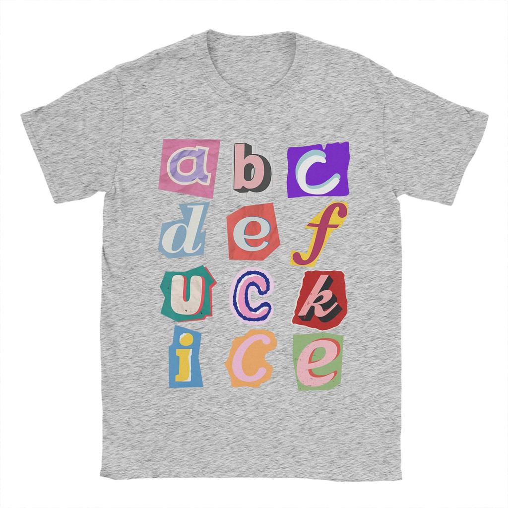 Unisex Abcdefuckice Funny Ice T Shirt  Cotton Tops Leisure Short Sleeve O Neck Tee Shirt XL XL XL TShirt
