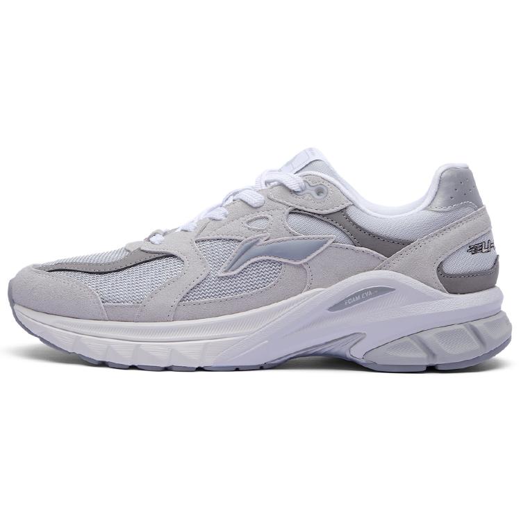 New LiNing Low Top Sports Casual Shoes Men's Gray Purple AZGT011-2