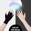 1 Pair  Soft And Light Fingerless Anti Uv Radiation Protection Gloves Onesize