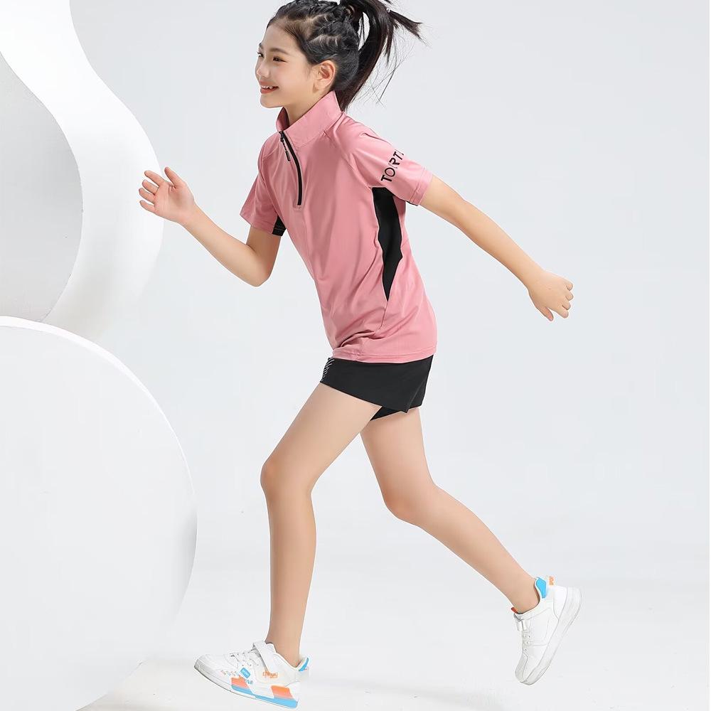 Unisex Quick-Dry Half-Zip Fitness Top for Outdoor Running