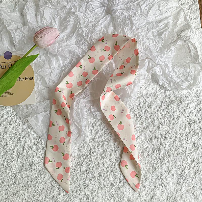 New luxury Brand Model Small Silk Scarf for Women Hair Band Bag Handle Handbag Ribbon Scarf Neck Scarves Neckerchief