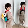 Adorable Korean Style Large Capacity Canvas Backpack For Kids Boys And Girls