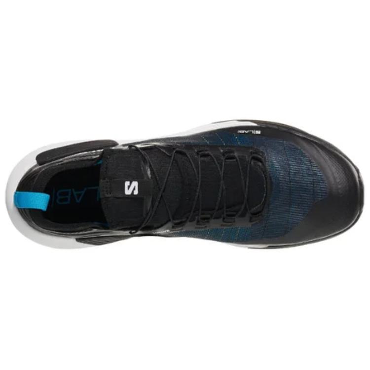 Salomon S/Lab Genesis Comfortable Durable Non-Slip Low-Top Running Shoes Unisex sneaker Black White Blue 474408