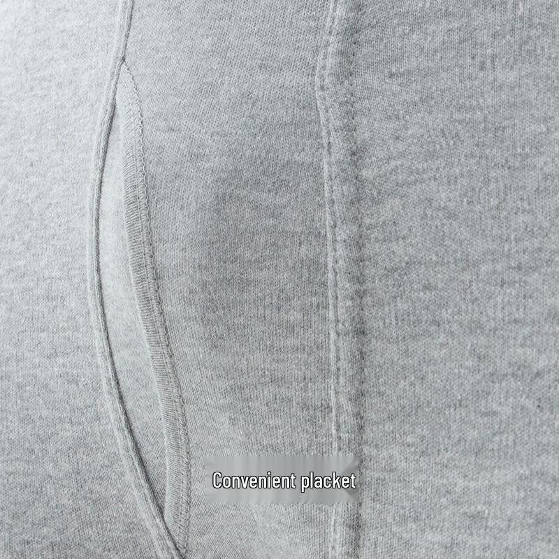 Yiershuang Men's 100% Cotton Slim Fit Thermal Underwear Set